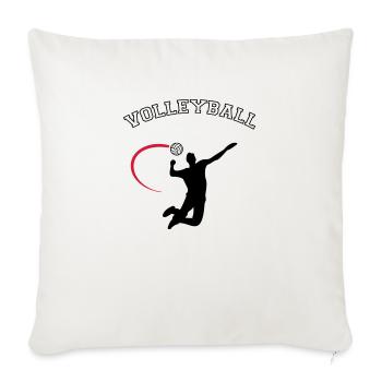 volleyball - Housse de coussin décorative 45 x 45 cm - blanc nature - Devant