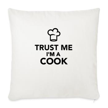 Trust me I'm a cook - Housse de coussin décorative 45 x 45 cm - blanc nature - Devant