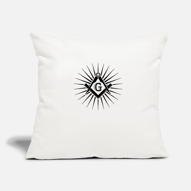 Freemasonry, Square Compass, Great Architect, God Sofa pillowcase 17,3'' x 17,3'' (45 x 45 cm)