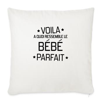 Baby Bébé Birth Geburt Bambino Naissance Birth - Sofa pillowcase 17,3'' x 17,3'' (45 x 45 cm) - natural white - Front