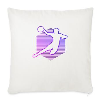 Handball Kids Girls Handball Women Women - Sofa pillowcase 17,3'' x 17,3'' (45 x 45 cm) - natural white - Front