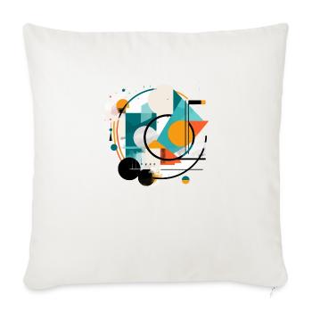 Abstract geometric design - Sofa pillowcase 17,3'' x 17,3'' (45 x 45 cm) - natural white - Front
