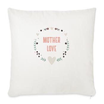 Mother's Day Mother Love Thank You Children Gift - Sofa pillowcase 17,3'' x 17,3'' (45 x 45 cm) - natural white - Front