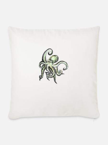 oktopus - Sofakissenbezug 45 x 45 cm - Naturweiß