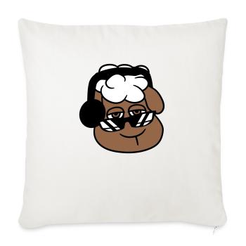 Cool DJ Sheep Sheep Face Party Music Fun - Sofa pillowcase 17,3'' x 17,3'' (45 x 45 cm) - natural white - Front
