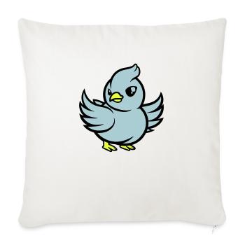 Pigeon Comic - Sofa pillowcase 17,3'' x 17,3'' (45 x 45 cm) - natural white - Front