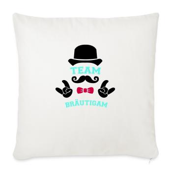 Team Groom - Sofa pillowcase 17,3'' x 17,3'' (45 x 45 cm) - natural white - Front