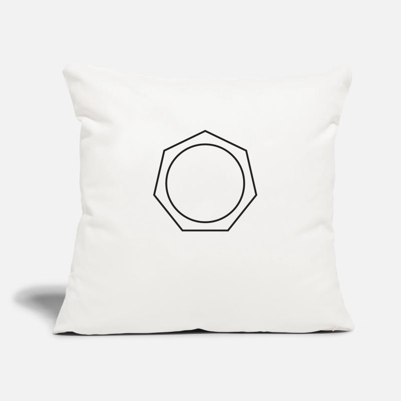 Kreis im Siebeneck oder Mutter Sofakissenbezug 45 x 45 cm