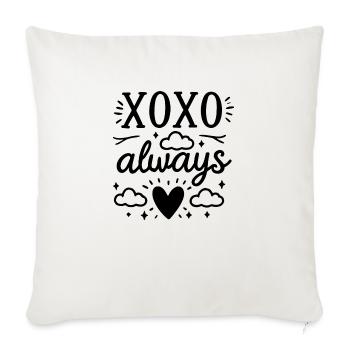 XOXO Always - Sofa pillowcase 17,3'' x 17,3'' (45 x 45 cm) - natural white - Front