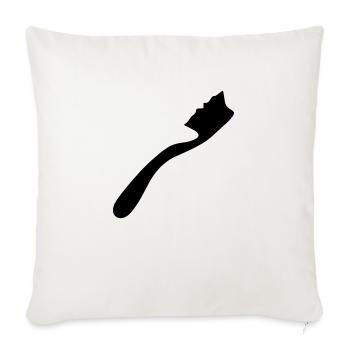 Toothbrush - Sofa pillowcase 17,3'' x 17,3'' (45 x 45 cm) - natural white - Front