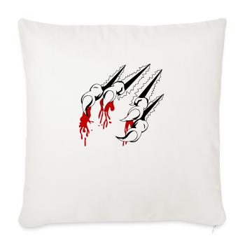 claws 01 - Sofa pillowcase 17,3'' x 17,3'' (45 x 45 cm) - natural white - Front