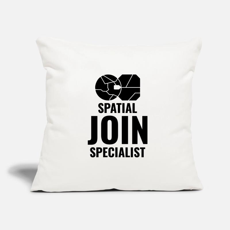 Spatial Join GIS Data Analyst Mapping Expert Sofa pillowcase 17,3'' x 17,3'' (45 x 45 cm)