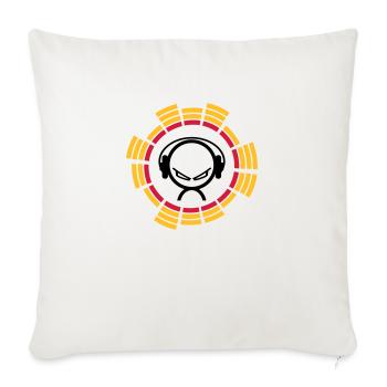 DJ - Housse de coussin décorative 45 x 45 cm - blanc nature - Devant