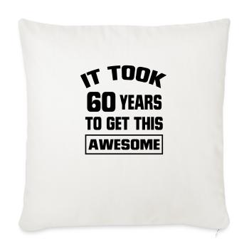 IL DOIT REGARDER 60 ANS A DURÉ, SI BONS ! - Housse de coussin décorative 45 x 45 cm - blanc nature - Devant