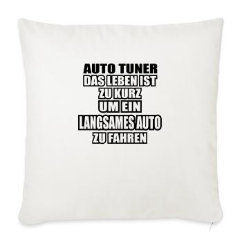 Auto Tuner Automechaniker - Sofakissenbezug 45 x 45 cm - Naturweiß  - Vorne
