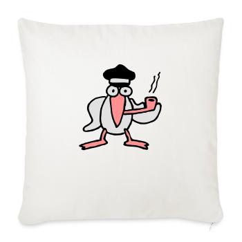 kapitan_mowe - Housse de coussin décorative 45 x 45 cm - blanc nature - Devant