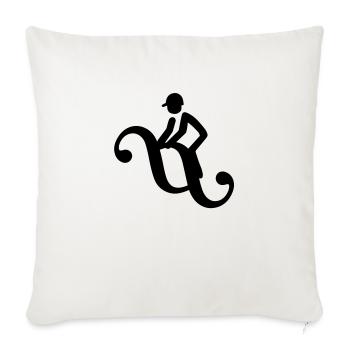 Paragraphenreiter classique - Housse de coussin décorative 45 x 45 cm - blanc nature - Devant