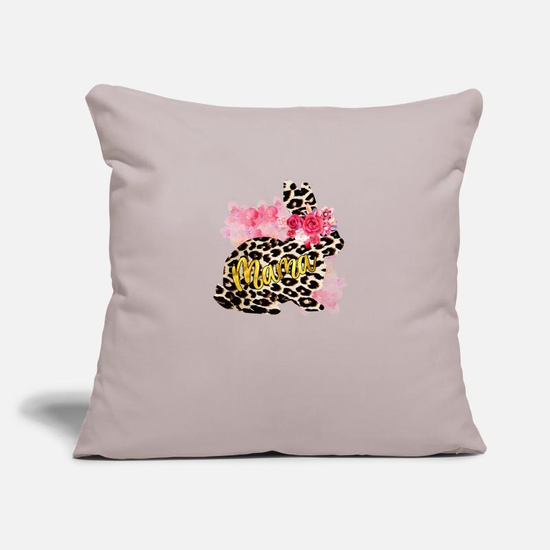 Mama Leopard Rabbit Sofa pillowcase 17,3'' x 17,3'' (45 x 45 cm)