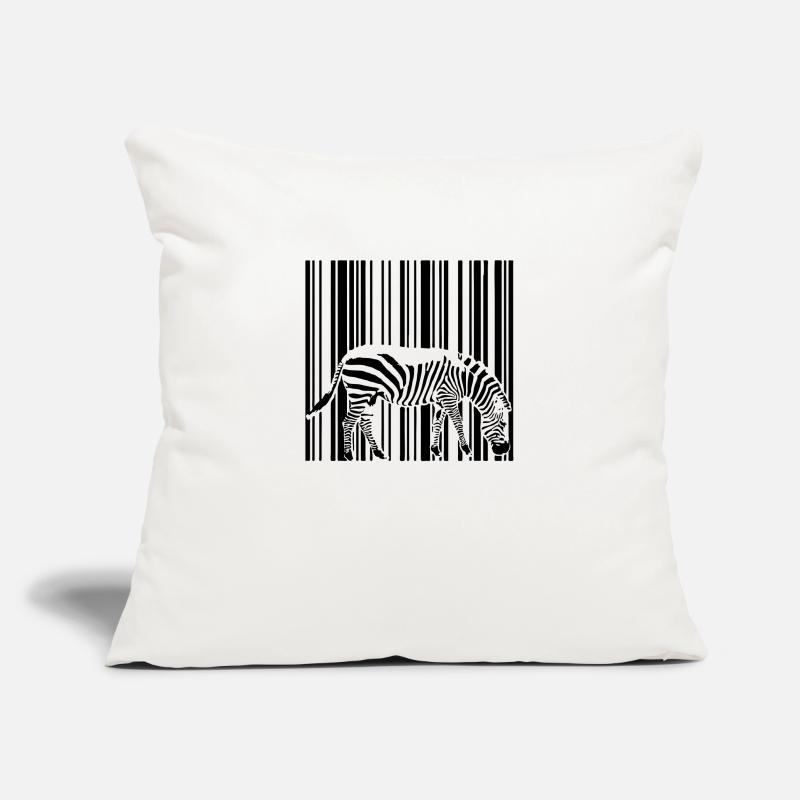 Barcode Zebra Sofa pillowcase 17,3'' x 17,3'' (45 x 45 cm)