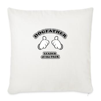 dogfather - leader of the pack - Sofa pillowcase 17,3'' x 17,3'' (45 x 45 cm) - natural white - Front