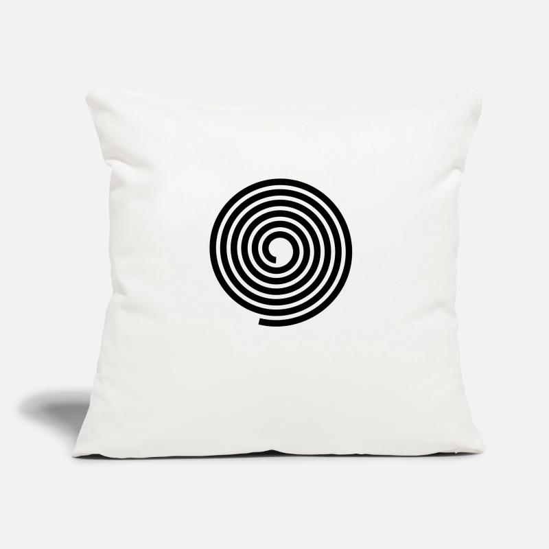 Spirals pattern vector template Sofa pillowcase 17,3'' x 17,3'' (45 x 45 cm)