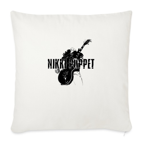 NP gitarrist Logo schwarz - Sofakissenbezug 45 x 45 cm