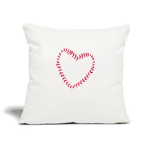2581172 1029128891 Baseball Heart Of Seams - Sofa pillowcase 17,3'' x 17,3'' (45 x 45 cm)