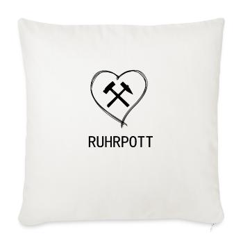 Ruhrpott - Sofakissenbezug 45 x 45 cm - Naturweiß  - Vorne
