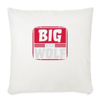 big bad wolf Zitat - Sofakissenbezug 45 x 45 cm - Naturweiß  - Vorne