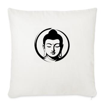 Buddha - Sofakissenbezug 45 x 45 cm - Naturweiß  - Vorne