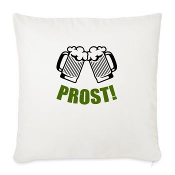 Santé de la bière - Housse de coussin décorative 45 x 45 cm - blanc nature - Devant