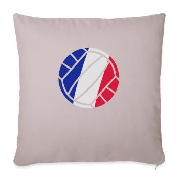 volleyball - Sofa pillowcase 17,3'' x 17,3'' (45 x 45 cm) - light taupe - Front