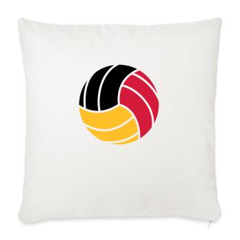 Volleyball 3c - Sofakissenbezug 45 x 45 cm - Naturweiß  - Vorne
