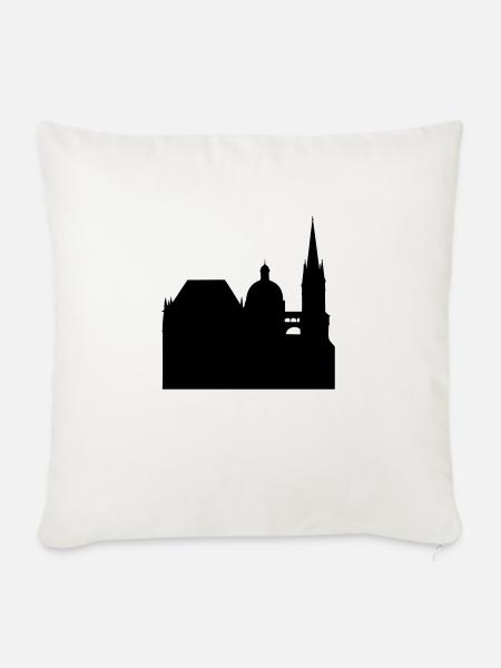 aachener dom - Sofakissenbezug 45 x 45 cm - Naturweiß