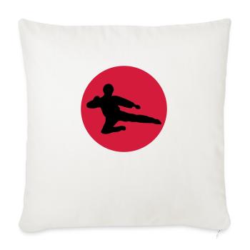 Karate - Sofakissenbezug 45 x 45 cm - Naturweiß  - Vorne