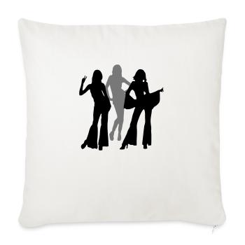 70s and 80s woman and girls iii - Sofakissenbezug 45 x 45 cm - Naturweiß  - Vorne