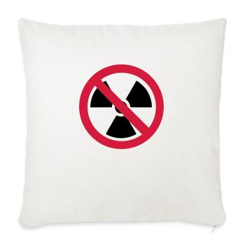 Radioaktiv - Sofakissenbezug 45 x 45 cm - Naturweiß  - Vorne
