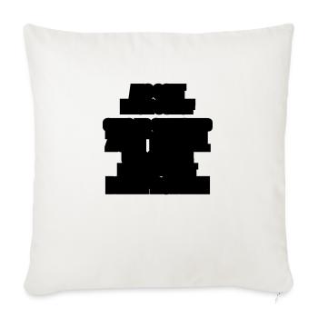gott ich und der teufel - Sofakissenbezug 45 x 45 cm - Naturweiß  - Vorne