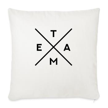 TEAM - Housse de coussin décorative 45 x 45 cm - blanc nature - Devant