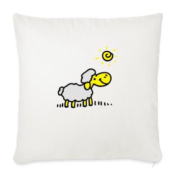 Sheep Sun 3 - Sofa pillowcase 17,3'' x 17,3'' (45 x 45 cm) - natural white - Front