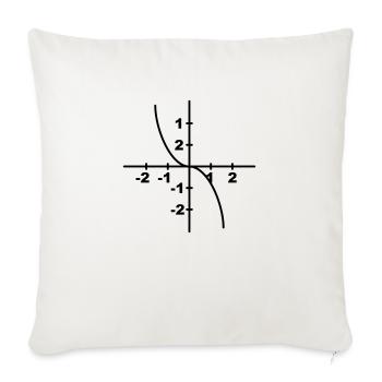 Mathematik Symbol - Kurvendiskussion - Sofakissenbezug 45 x 45 cm - Naturweiß  - Vorne