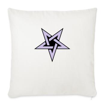Pentagram__V005 - Sofa pillowcase 17,3'' x 17,3'' (45 x 45 cm) - natural white - Front
