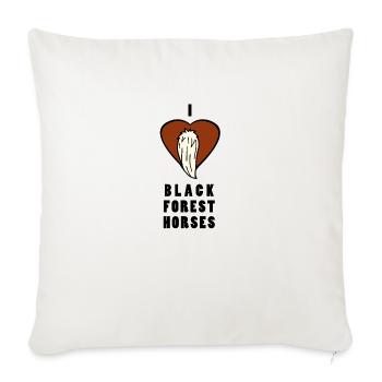 BLACK FOREST HORSE 5 - Sofakissenbezug 45 x 45 cm - Naturweiß  - Vorne