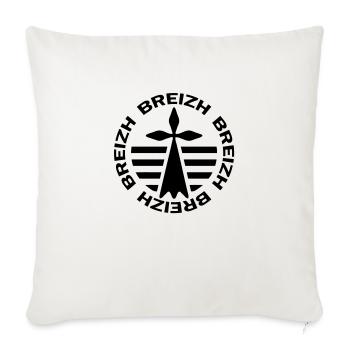 Breizh bretagne hermine 1 - Sofa pillowcase 17,3'' x 17,3'' (45 x 45 cm) - natural white - Front