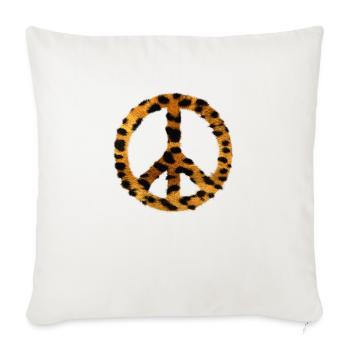 Peace my love - Sofa pillowcase 17,3'' x 17,3'' (45 x 45 cm) - natural white - Front