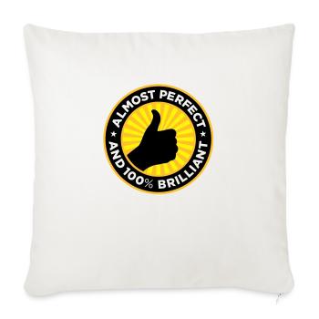 Presque parfait et impressionnant - Housse de coussin décorative 45 x 45 cm - blanc nature - Devant