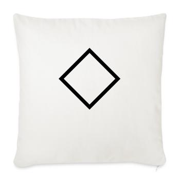 Diamond - Sofa pillowcase 17,3'' x 17,3'' (45 x 45 cm) - natural white - Front
