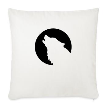 Wolf - Sofa pillowcase 17,3'' x 17,3'' (45 x 45 cm) - natural white - Front