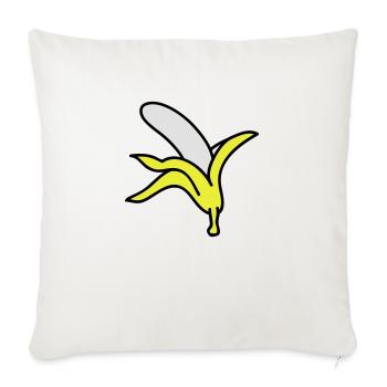 Banana - Housse de coussin décorative 45 x 45 cm - blanc nature - Devant