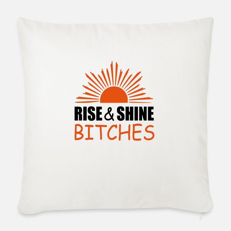 devis de montée et de brillance - Housse de coussin décorative 45 x 45 cm - blanc nature
